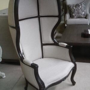 UNF-BE-22 Balloon Chair Update 2/2021 Pre-finished in dark walnut with no upholstery = $550 each--- New CANE BACK Balloon Chairs ( ask for picture) in stock Unfinished $650 Net wholesale