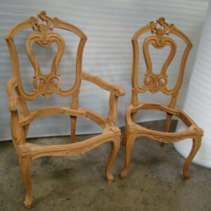 BE-8-Louis XV Dining Chair Hand carved Mahogany wood