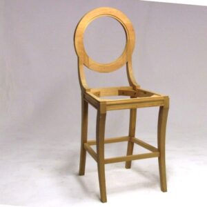 UNF-SP-33 Transitional Round Back Bar Stool-3  In Stock in maple wood - $185 Each
