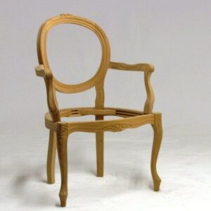 UNF-SP-122 Louis XV Oval Back Arm Chair S O L D in 11- 2020 /// Carved Oval Arm Chair BE-6 Available