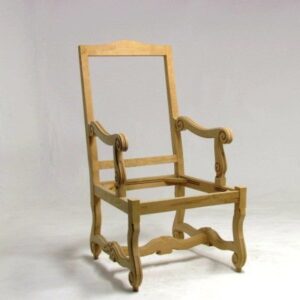 UNF-SP-110 Louis XIII Arm Chair Sample 1 in stock $105 ( 1 side in stock same detail)