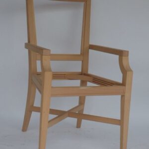 UNF-SP-230 Arm Chair with X Stretcher-1 Showroom Sample in Stock - $125