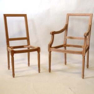 SE-542- Louis XVI Arm Chair 24-W-21-SD-38-H-27.5AH- SE-542 Side Chair-19-W-18-SD-38-H - Shipment   arriving in  December 2023