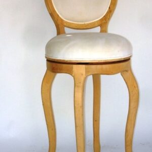 UNF-SP-65 Oval Back Bar Stool - One As Is & as Shown $ 55- Raw unfinished with no upholstery also in stock-Ring Extra