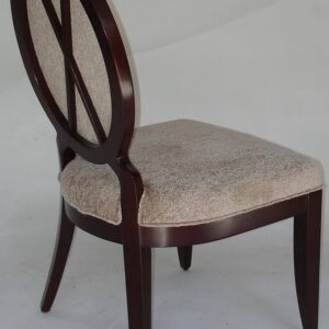 UNF-SP-350- 22W 25D 37H-Oval  Back X  In Dark Mahogany finish as  shown  AS  IS    $75