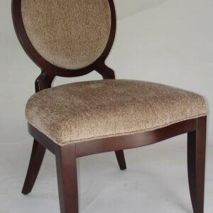 UNF-SP-350- 22W 25D 37H-Oval  Back X  In Dark Mahogany finish as  shown  AS  IS    $75  each